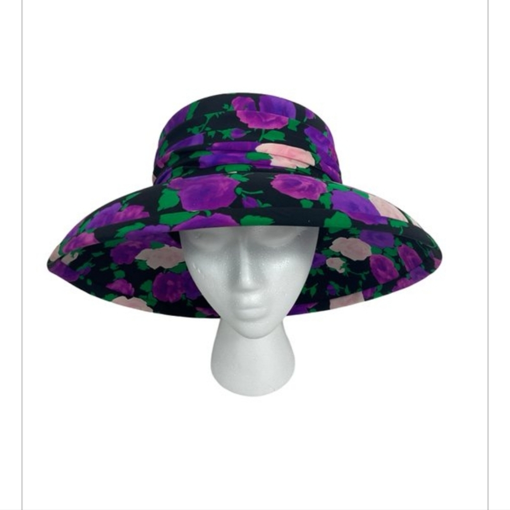 Suzanne Couture Millinery Colorful Floral Handmade Hat